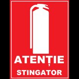 Placuta atentie stingator